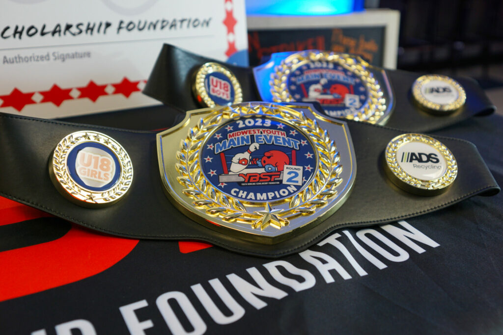 Image of the Midwest Youth Main Event championship belt